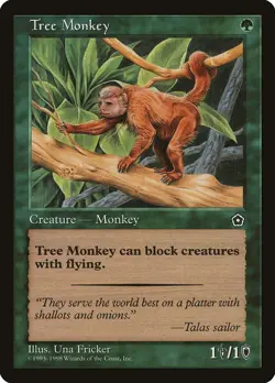 1x Tree Monkey - NM - Portal Block - mtg - SPARROW MAGIC - Image 1