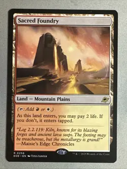 MTG / Sacred Foundry / EOE / #256 / Regular / Rare / NM - Image 1