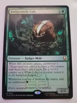Mtg Badgermole cub Foil Nm The Last Airbender - Image 1