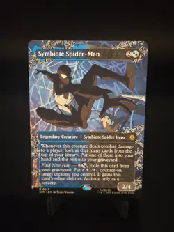 Symbiote Spider-Man (Borderless) - 217 - NM - Marvel's Spider-Man - MTG - Image 1