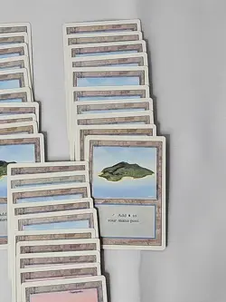 MTG Revised Lands Lot - 55+ Lands - Islands - LP - Image 2