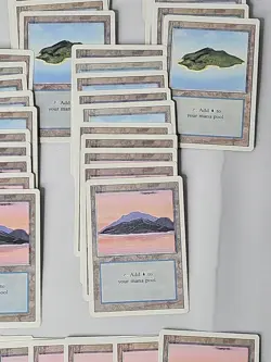 MTG Revised Lands Lot - 55+ Lands - Islands - LP - Image 3