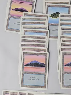 MTG Revised Lands Lot - 55+ Lands - Islands - LP - Image 5