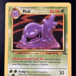 Muk 28/62 Fossil Regular Unlimited WOTC Pokemon Card Near Mint NM - Image 2