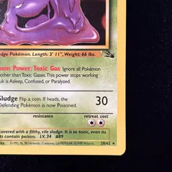 Muk 28/62 Fossil Regular Unlimited WOTC Pokemon Card Near Mint NM - Image 5