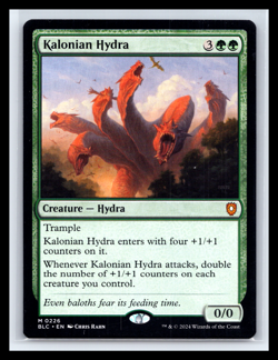 MTG Kalonian Hydra #226 Bloomburrow Commander Regular Mythic Rare Magic Card NM - Image 1