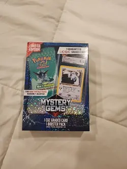 Pokemon Mystery Gems 1 CGC Graded Card & Booster Pack 2025! New Limited Edition. - Image 2