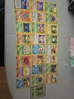 Pokemon Jungle/Fossil/Base Set Non-Holo 36 Card Lot LP-NM 1st Edition - Image 1