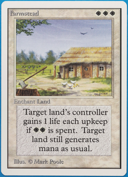 Farmstead Unlimited NM (Rare Reserved List MTG Magic Card) (497027) ABUGames - Image 1