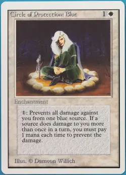 Circle of Protection: Blue Unlimited MINT White Common CARD (387120) ABUGames - Image 1