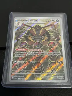 Pokemon Kingambit 220/198 Scarlet & Violet Base Pokemon TCG NM HOLO Card 2023 - Image 3