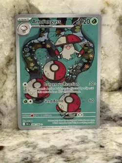 Pokemon Black Bolt TCG Illustration Card 096/086 Amoonguss Rare M/Nm Condition - Image 1