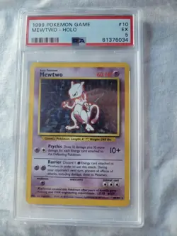 Mewtwo 1999 holo PSA 5 (Excellent) Pokemon Trading Card - Image 3