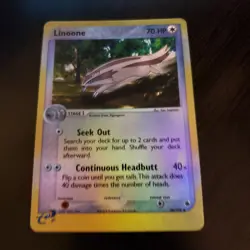 Linoone Ruby and Sapphire Reverse Holo Uncommon WOTC Pokemon Card 38/109 *** - Image 1