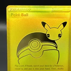 Pokemon Poke Ball Full Art SWSH146 UPC Celebrations Promo 25th Card NM Condition - Image 2