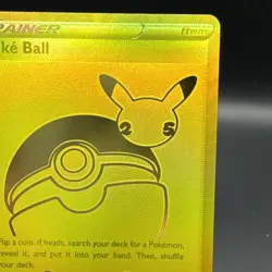 Pokemon Poke Ball Full Art SWSH146 UPC Celebrations Promo 25th Card NM Condition - Image 3