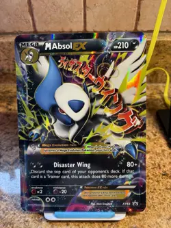 Pokemon TCG Mega Absol EX XY Black Star Promos Holo Card XY63 JUMBO - Image 1