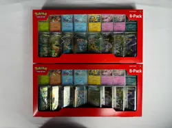 Pokemon Prismatic Evolutions 8 Mini-Tins with Promo Cards Costco 2-Pack - Image 1