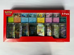 Pokemon Prismatic Evolutions 8 Mini-Tins with Promo Cards Costco 2-Pack - Image 2