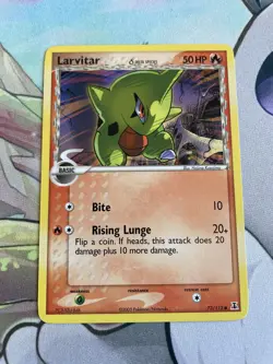 Larvitar Delta Species 73/113 EX Delta Species Common Pokemon Card LP - Image 1