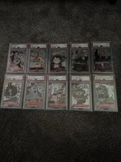 PSA 10 One Piece Card Game 25th Anniversary Sequential Set Collection Japanese - Image 1