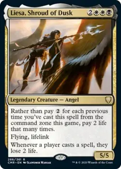 Liesa, Shroud of Dusk -Foil Light Play MTG Commander Legends - Image 1