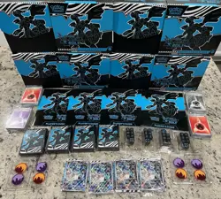 4 Pokemon Black Bolt Opened ETB with sealed promo card and accessories-No Packs - Image 1