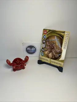 Bakugan Pyrus 680G Fortress Figure Battle Brawlers read W/Card RARE - Image 1