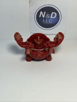 Bakugan Pyrus 680G Fortress Figure Battle Brawlers read W/Card RARE - Image 2