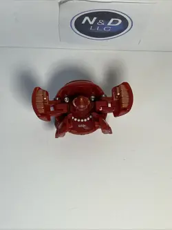 Bakugan Pyrus 680G Fortress Figure Battle Brawlers read W/Card RARE - Image 3