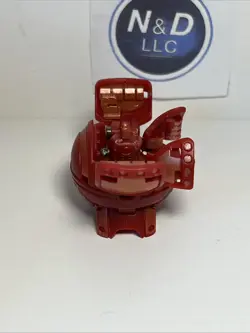 Bakugan Pyrus 680G Fortress Figure Battle Brawlers read W/Card RARE - Image 4