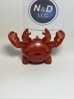 Bakugan Pyrus 680G Fortress Figure Battle Brawlers read W/Card RARE - Image 5