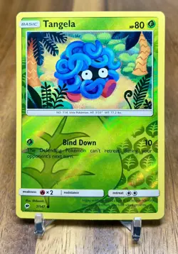 Tangela 7/147 Burning Shadows Reverse Holo Common Pokemon Card NM - Image 1