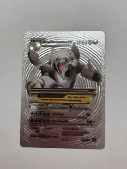Mega Ancient Tyranitar Ex Silver Foil Fan Art Display Card NM/M - Image 1