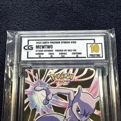 Pokemon 2024 Card Database Attacks Kanto Gold Holo Mewtwo Peru Rare Graded 10 - Image 4