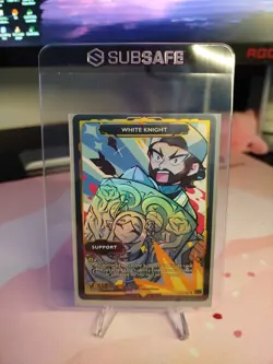 V Card Rising Stars - WHITE KNIGHT - Secret Rare - 1st Edition/ NM - Image 1