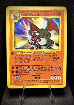 Derpizard (Charizard) Custom Fan Art Holo Pokemon Card - Image 1