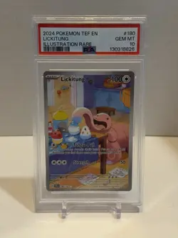 Pokemon TCG Lickitung Holo Card Illustration Temporal Forces 180/162 - Image 1