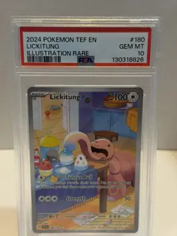 Pokemon TCG Lickitung Holo Card Illustration Temporal Forces 180/162 - Image 2