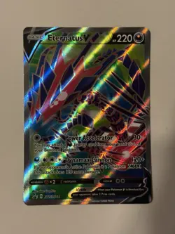 Pokemon Eternatus v TCG SWSH044 Black Star Promo Card - NM Condition! - Image 1