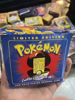 23K Gold Plated CHARIZARD Trading Card 1999 Burger King Pokemon Ball NEW SEALED - Image 1