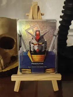 GUNDAM CARD GAME RESOURCE - GUNDAM RX-78-2 R-002 C+ FOIL ENGLISH NEWTYPE RISING - Image 1