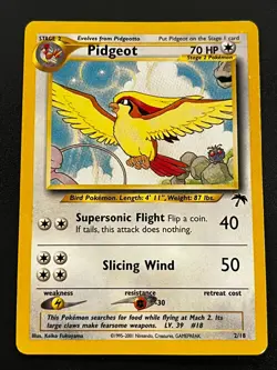 Pidgeot 2/18 - Southern Islands Vintage Pokemon TCG Card MP - Image 1