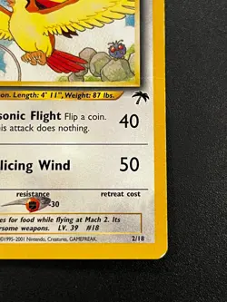 Pidgeot 2/18 - Southern Islands Vintage Pokemon TCG Card MP - Image 3