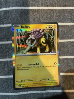 Pokemon TCG Raikou 048/132 Mega Evolutions Reverse Holo Rare Card - Image 1