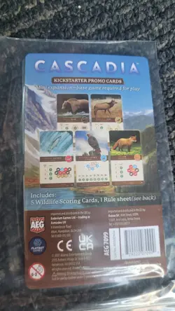 Cascadia Kickstarter Wildlife Scoring Promo Cards Mini Expansion Pack AEG Games - Image 1