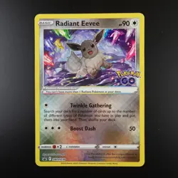Radiant Eevee SWSH230 Pokemon Go Holo Pokemon Card - Image 1