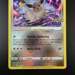 Radiant Eevee SWSH230 Pokemon Go Holo Pokemon Card - Image 3