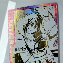 DIY Union Arena Code Geass Lelouch Lamperouge UAPR/CGH-AP03 AP Signed Card TCG - Image 4