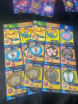 12 Uncut sheets Pokemon Cards Burger King Pokemon Movie Card Promo 1999 - Image 5